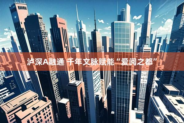 泸深A融通 千年文脉赋能“爱阅之都”