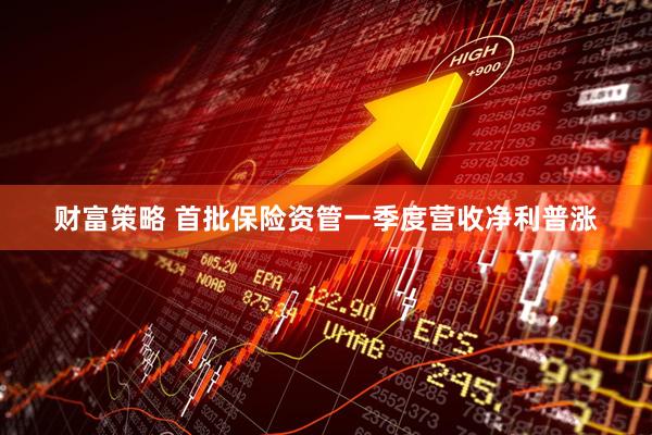 财富策略 首批保险资管一季度营收净利普涨